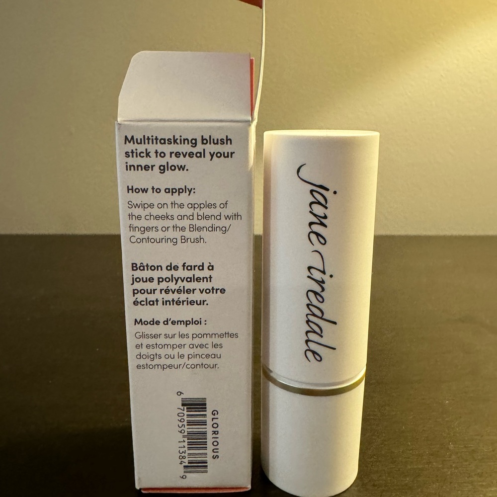 jane iredale Glow Time Blush Stick Glorious .26 oz Full Size NIB - Picture 5 of 6